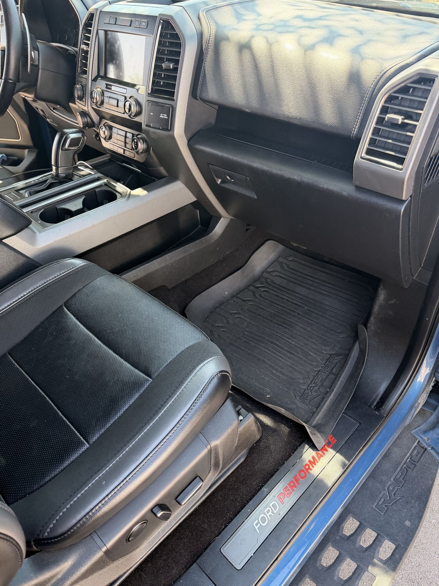 Ford Raptor interior before detailing Denver